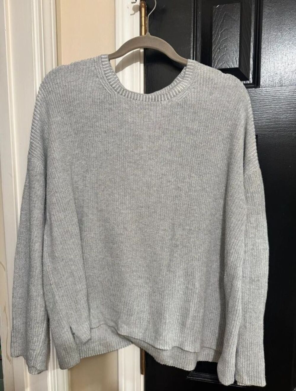 Eileen Fisher Grey Cotton Sweater